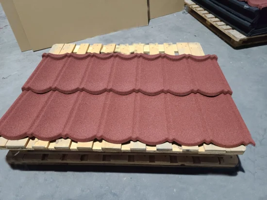 Dachplatte, langlebig, steinbeschichteter Metall-Stahl-Dachziegel